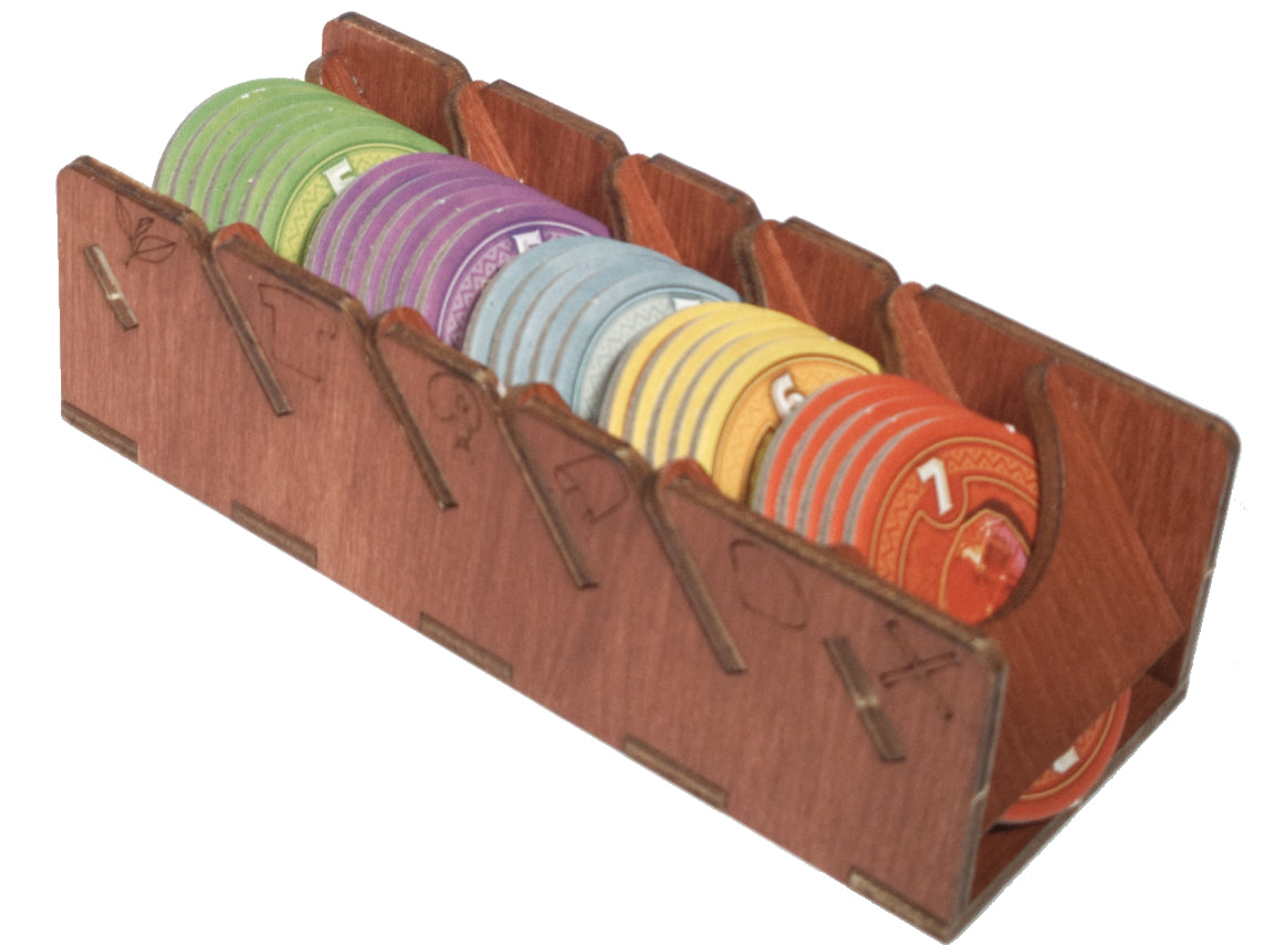 Tray for spice, cloth, silver, gold and diamond tokens