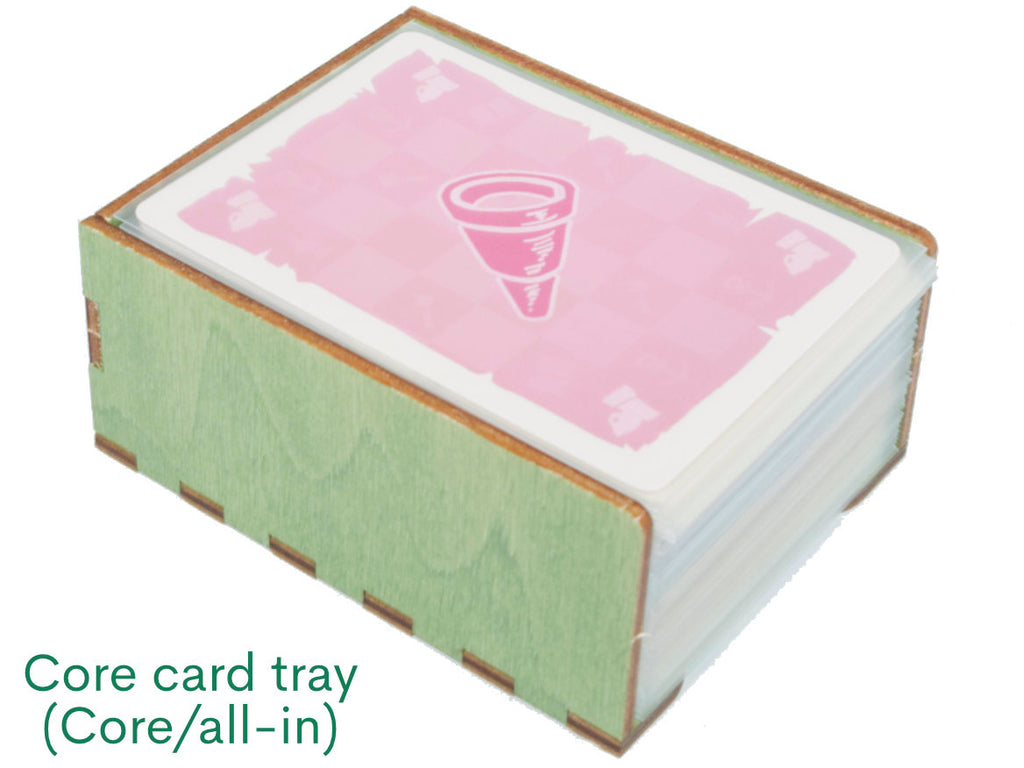 Card tray for core game
