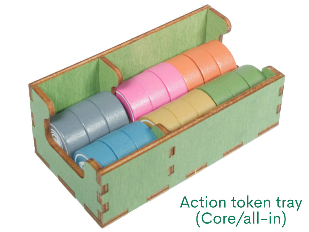 Action token tray