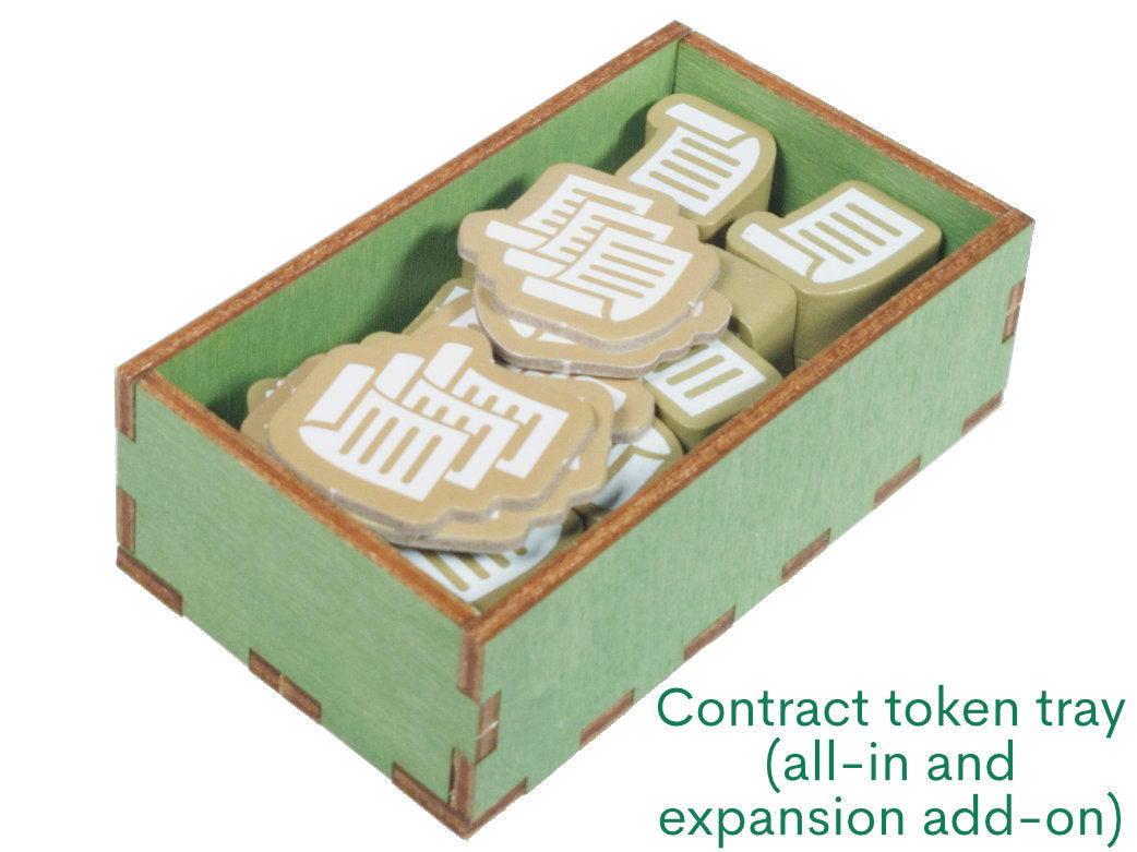Contract token tray for Forgotten Lands expansion