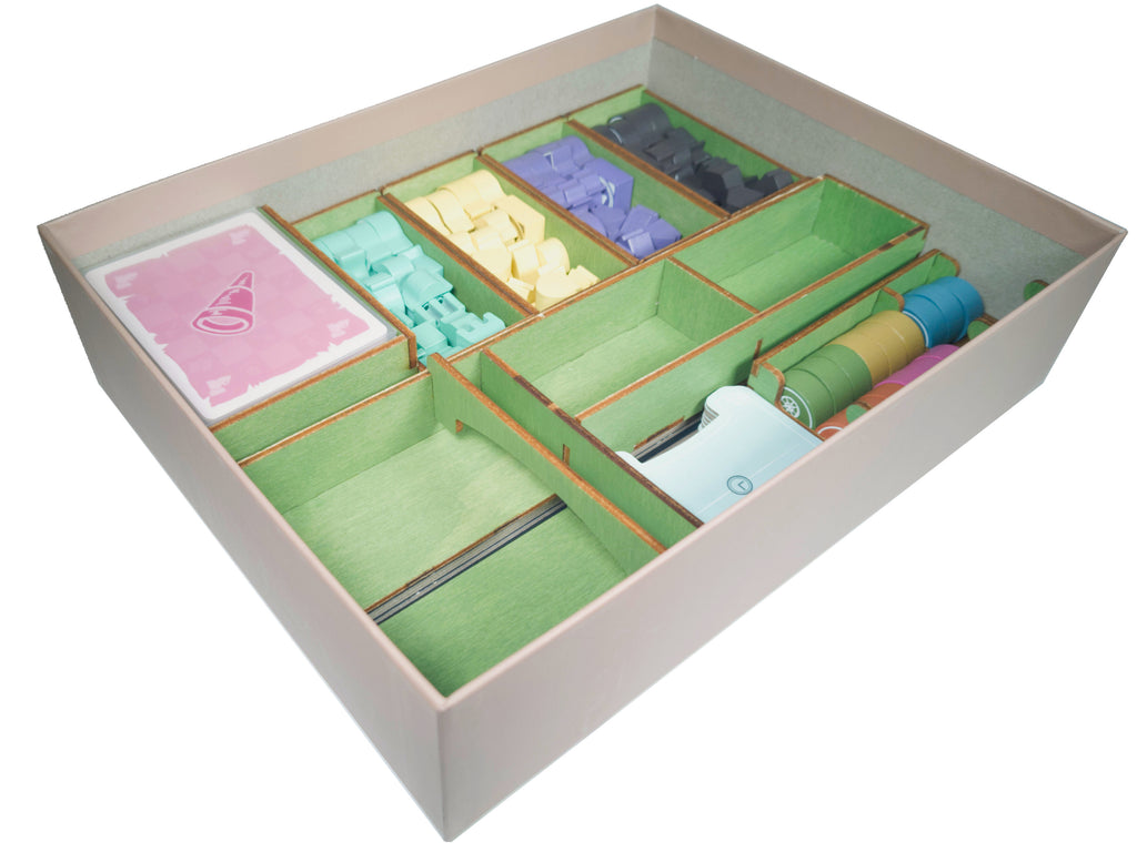 Explorers of Navoria + Forgotten Lands expansion insert (Flat-packed assembly kit)